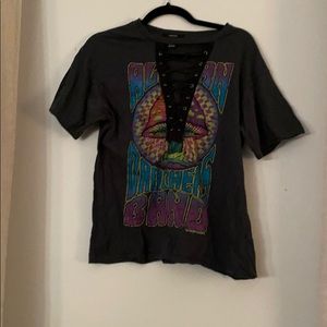 SOLD - Lace up graphic tee